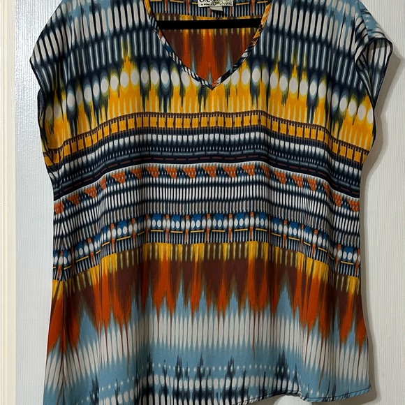 Emerge by oneworld Multicolored Blouse Size PXL - Picture 2 of 3